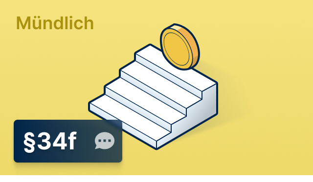 Mündliches Prüfungspaket § 34f GewO Finanzanlagenvermittler